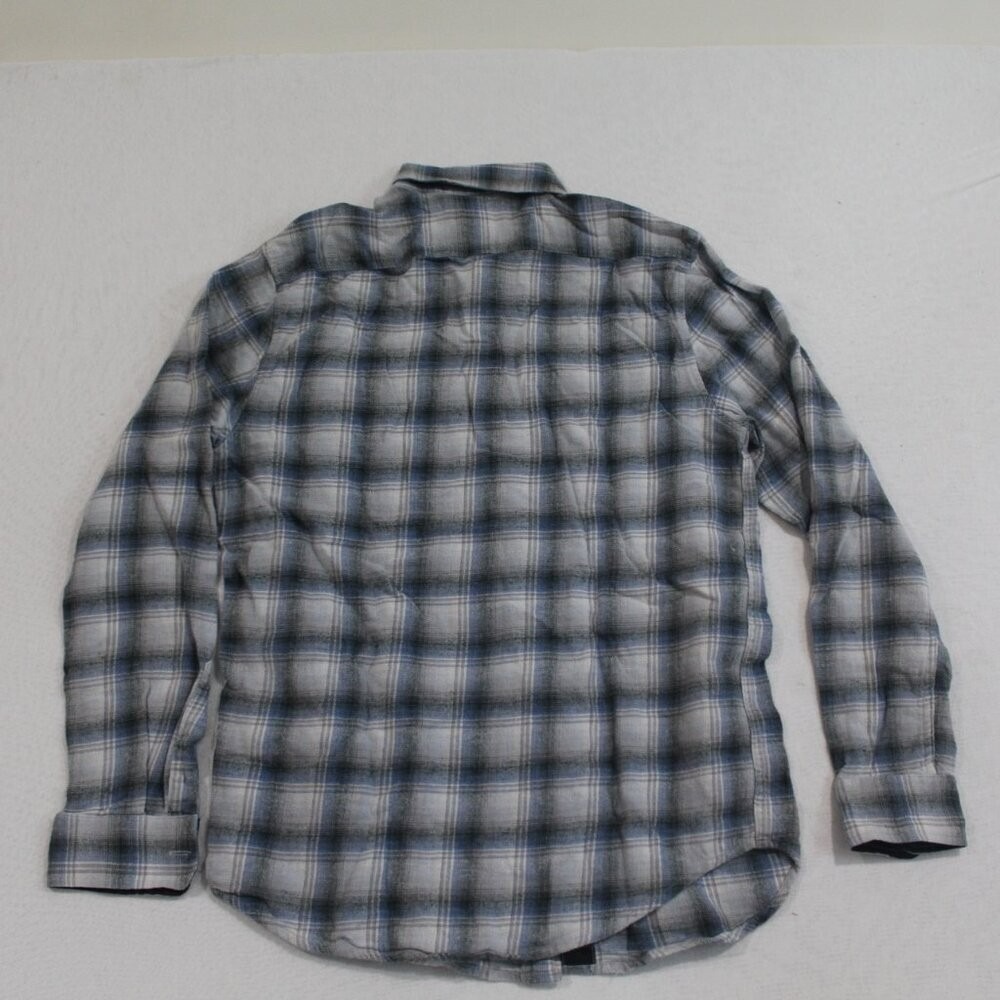 Field & Stream Men Blue Shirt Plaid Flannel Button Long Sleeve Casual Size Small